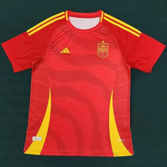 2024 Spain Home Red Jersey Kit short sleeve-4307761