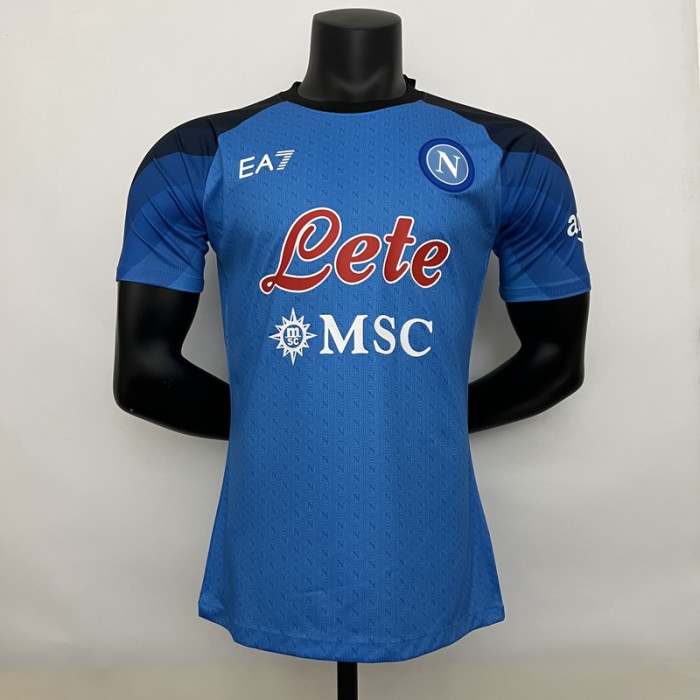 22/23 Napoli Naples Home Blue Jersey Kit short sleeve (player version)-2619357