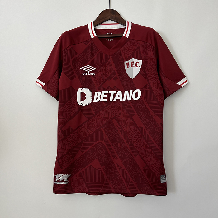 22/23 Fluminense Third Away Red Jersey Kit short sleeve-3701214