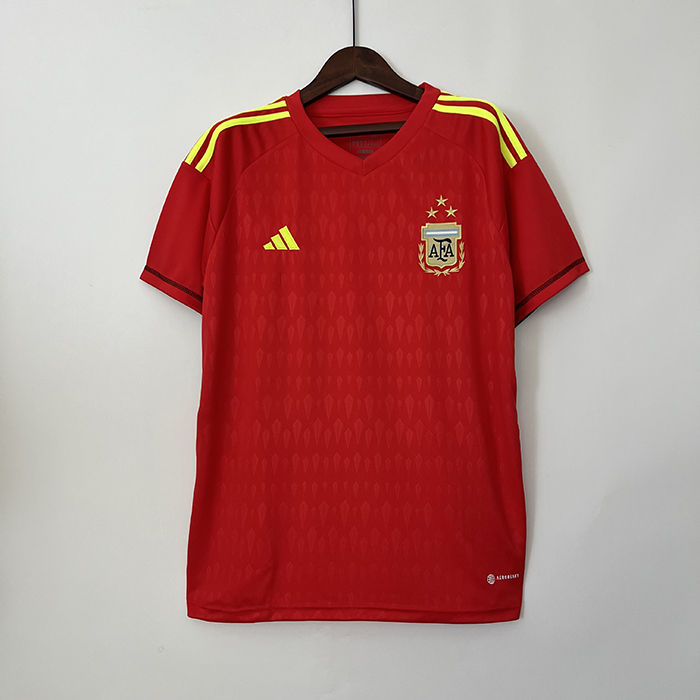 2023 Goalkeeper Argentina Red Jersey Kit short sleeve-3392957