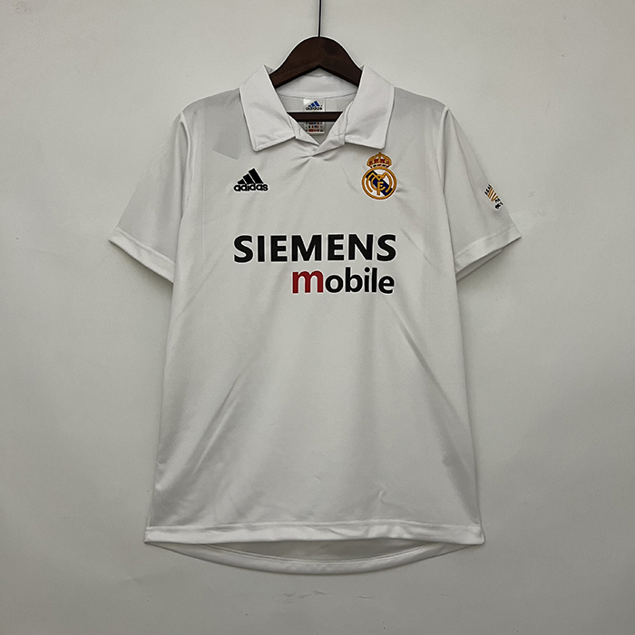 Retro 02/03 Real Madrid Home White Jersey Kit short sleeve-5952778