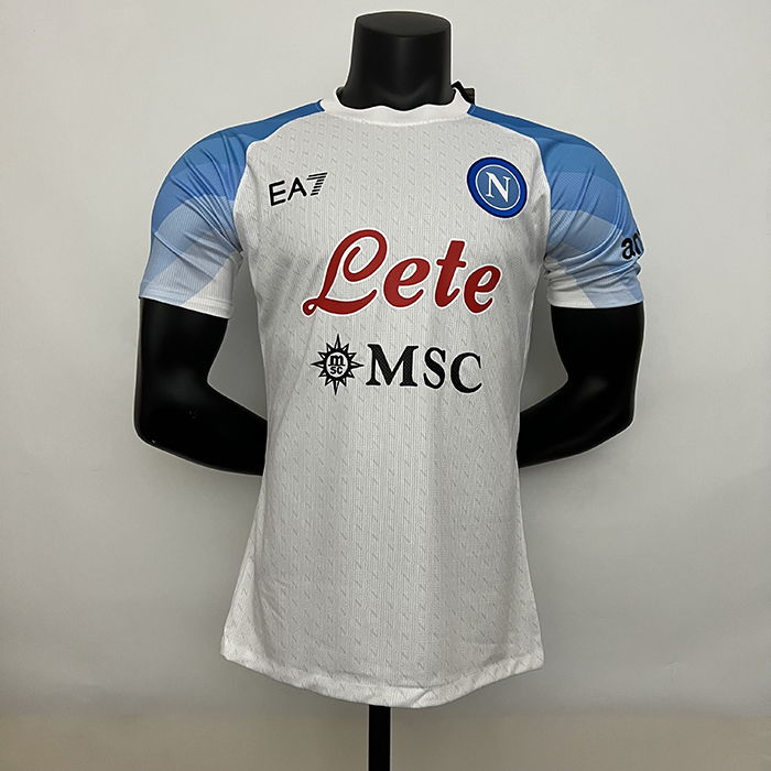 22/23 Napoli Naples away White Blue Jersey Kit short sleeve (player version)-2998812