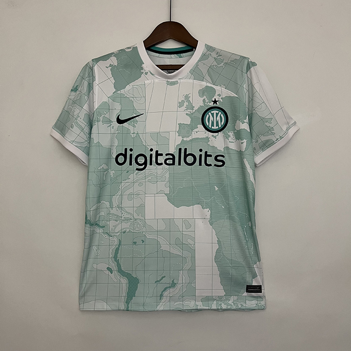 22/23 Inter Milan Away White Green Jersey Kit short sleeve-6859737