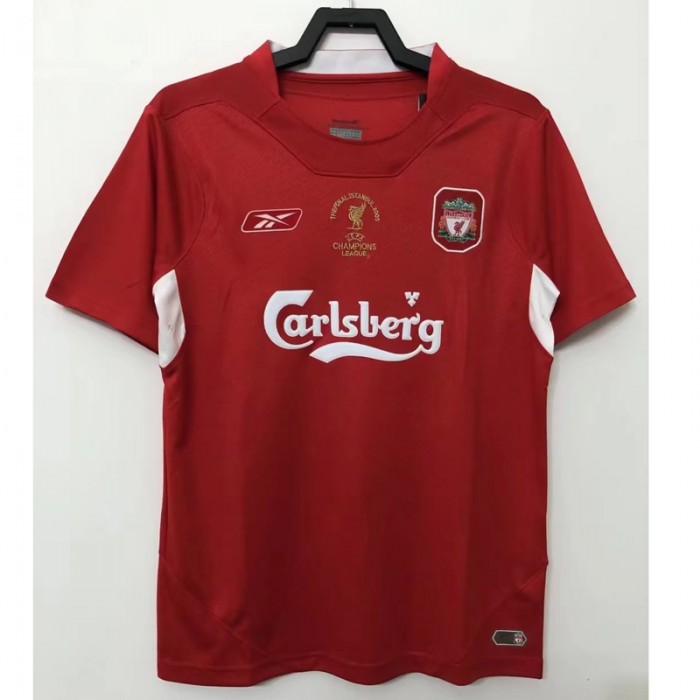 Retro 04/05 Liverpool Home Red Jersey Kit short sleeve-2274201