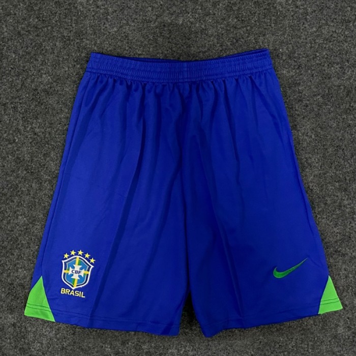 2022 World Cup National Team Brazil Shorts Blue Jersey Shorts-7894299