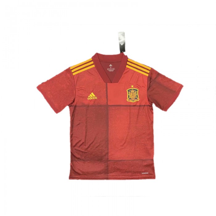 2020 Spain Home Red Jersey version short sleeve-4541671