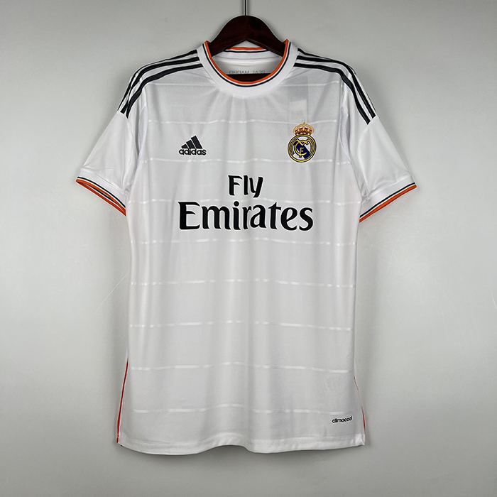 Retro 13/14 Real Madrid Home White Jersey Kit short sleeve-9412850