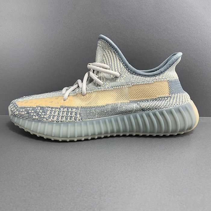 Kanye West Boost Yeezy SPLV 350 V2 Running Shoes-Gray/Yellow-5703241