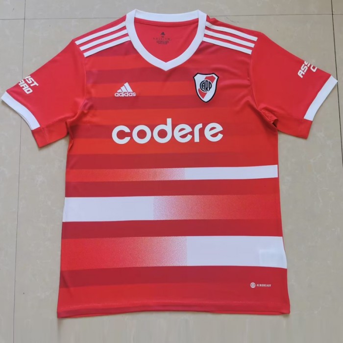 22/23 River Plate Away Red Jersey Kit short sleeve-6928378