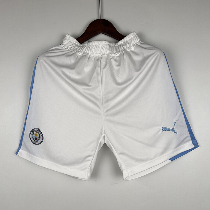 23/24 Manchester City Home Shorts Blue Jersey Shorts-7795626