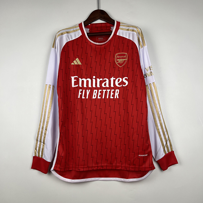 23/24 Arsenal home Red Jersey Kit Long Sleeve-8347448