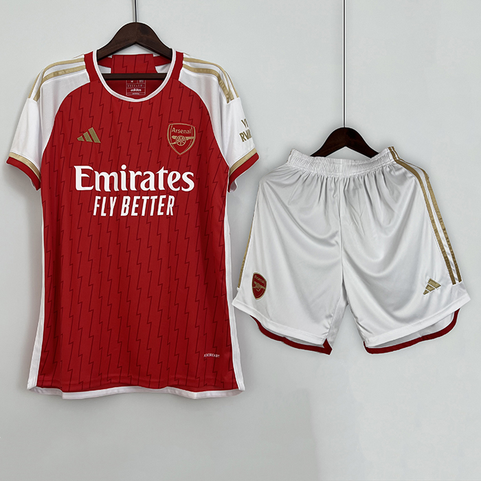 23/24 Arsenal Home Red Jersey Kit (Shirt + Short)-4198919