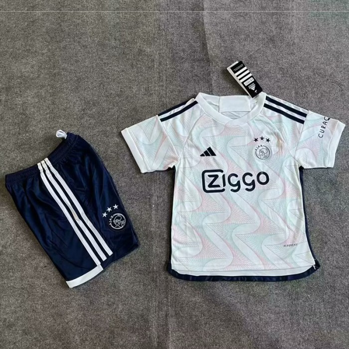 23/24 Ajax away White Jersey Kit (Shirt + Short)-9888895