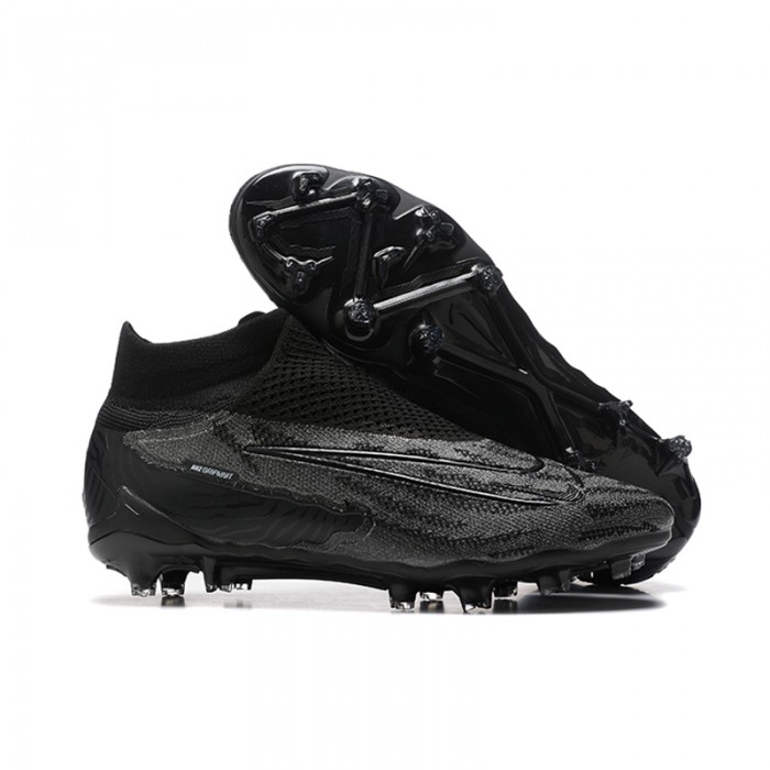 Phantom GX Elite DF Link FG High Soccer Shoes-Gray/Black-8219047