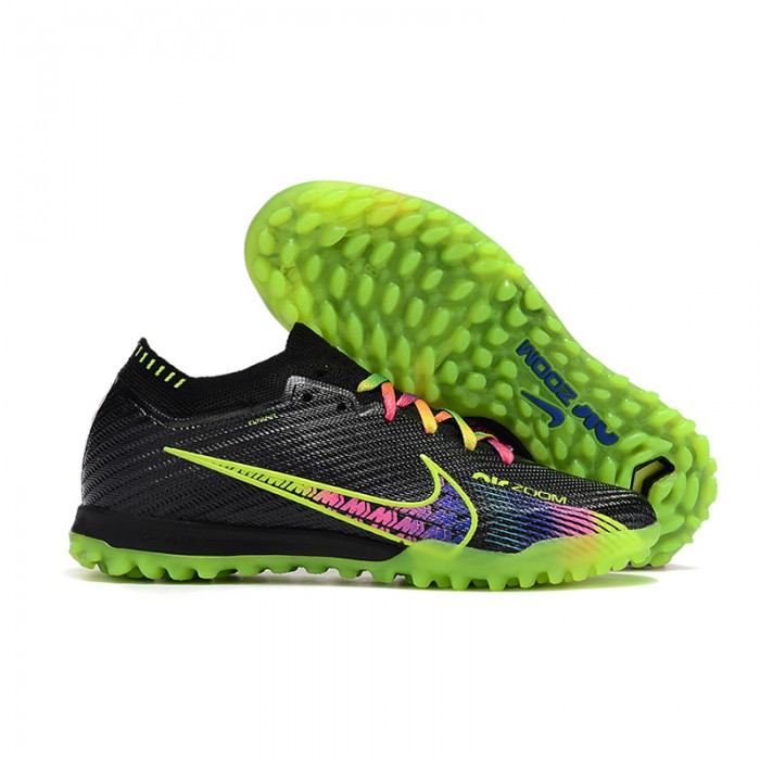 Air Zoom Mercurial Vapor XV Elite TF Soccer Shoes-Black/Green-7454286