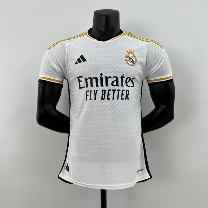 23/24 Real Madrid Home White Jersey Kit short sleeve (player version)-3705250