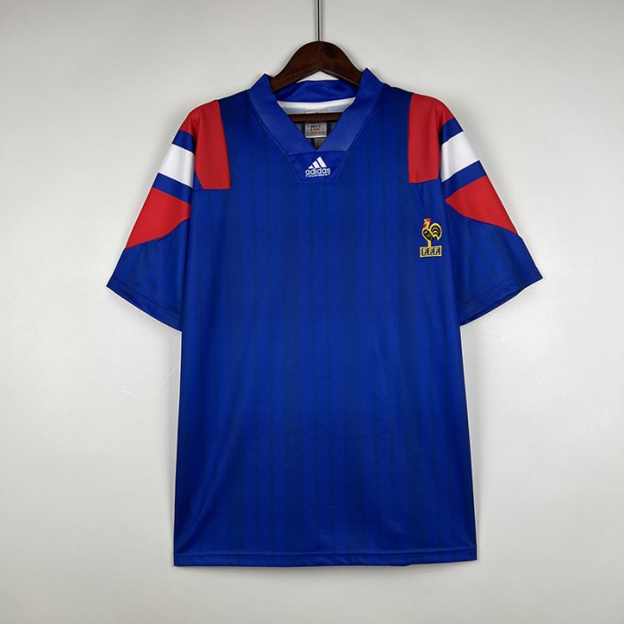 Retro 92/94 France Home Blue Jersey Kit short sleeve-905740