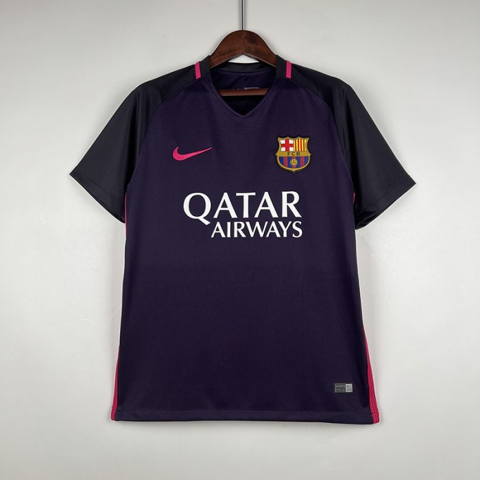 Retro 16/17 Barcelona Away Purple Jersey Kit short sleeve-1341135