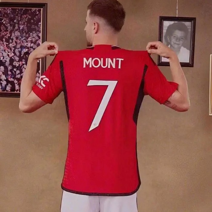 23/24 Manchester United M-U Home MOUNT 7 Red Jersey Kit short sleeve-1316908