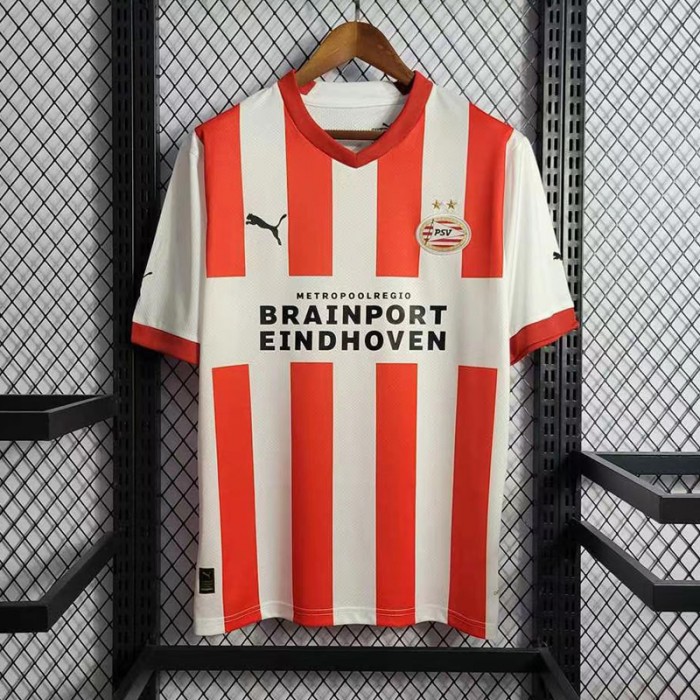 22/23 Eindhoven Home White Red Jersey Kit short sleeve-8286023