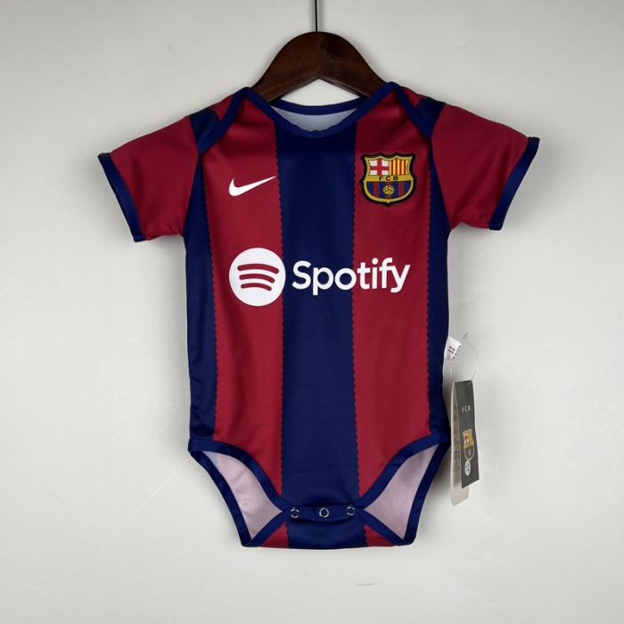 23/24 baby Barcelona home Red Blue Baby Jersey Kit short sleeve-1638452