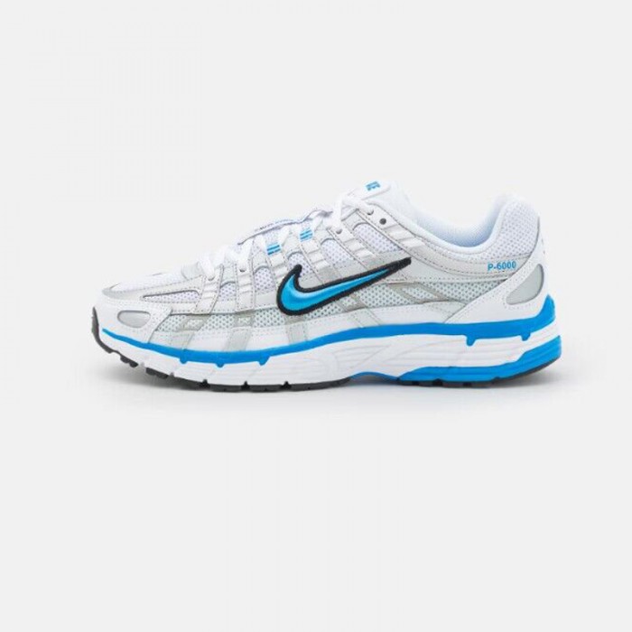 Wmns P-6000 Running Shoes-White/Blue-4995057
