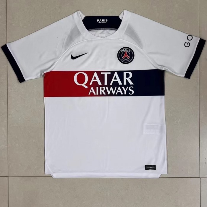 23/24 Paris Saint-Germain PSG Away White Jersey Kit short sleeve-8792594