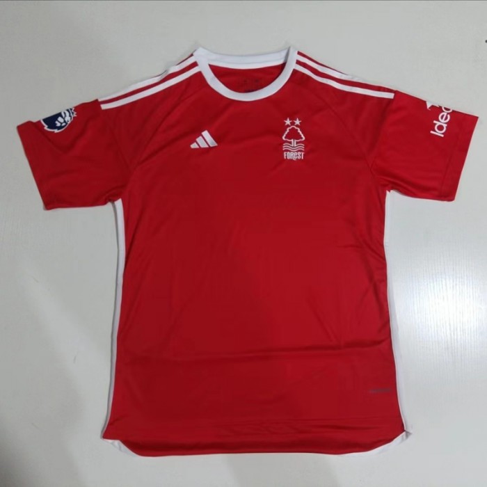 23/24 Nottingham Forest Home Red Jersey Kit short sleeve-5565068