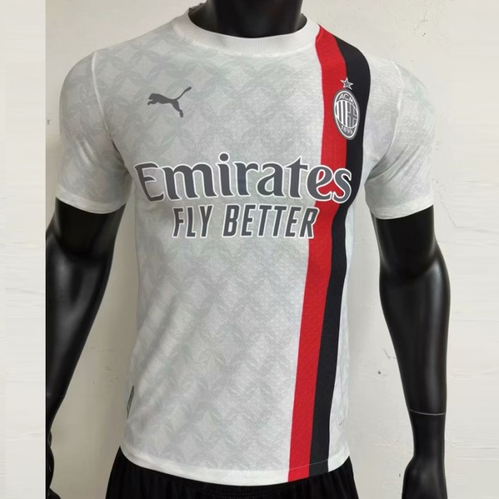 23/24 AC Milan Away White Jersey Kit short sleeve (player version)-5072195