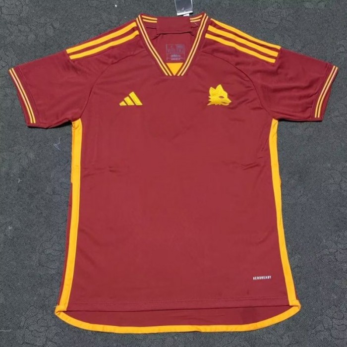 23/24 Rome Home Red Jersey Kit short sleeve (No Sponsors)-5314895