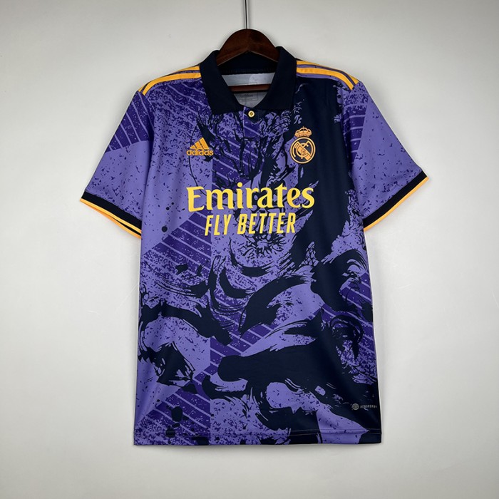23/24 Real Madrid Special Edition Purple Jersey Kit short sleeve-2151225