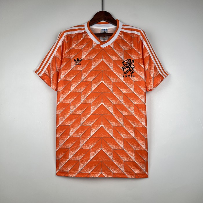 Retro 1988 Netherlands Home Orange Jersey Kit short sleeve-2568433