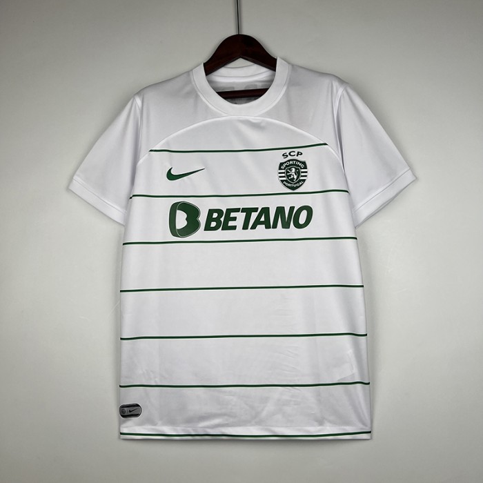 23/24 Sporting Lisbon away White Jersey Kit short sleeve-5808189