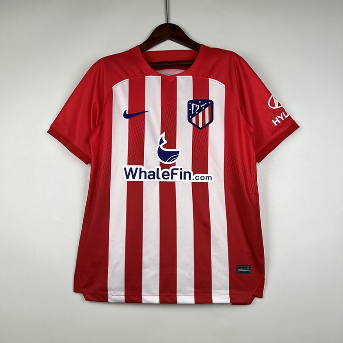 23/24 Atletico Madrid Home Red White Jersey Kit short sleeve-6669348