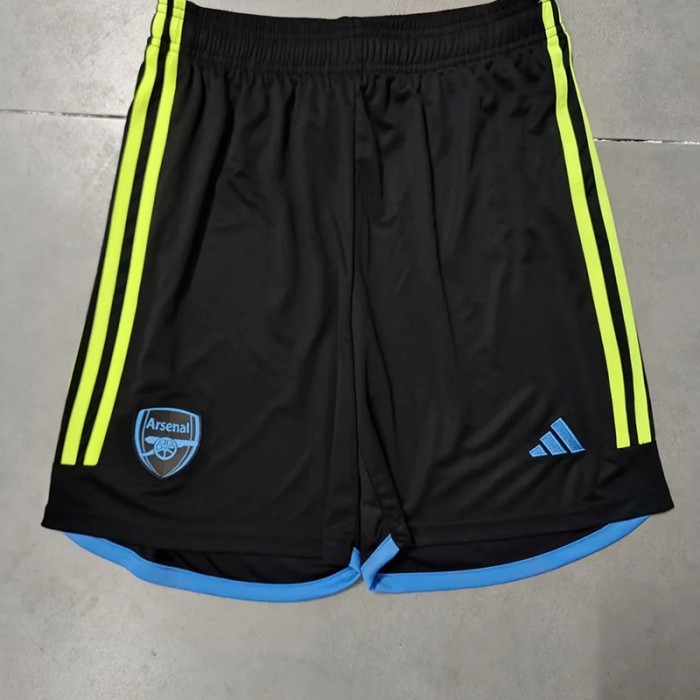 23/24 Arsenal Away Black Shorts Black Shorts Jersey-9287059