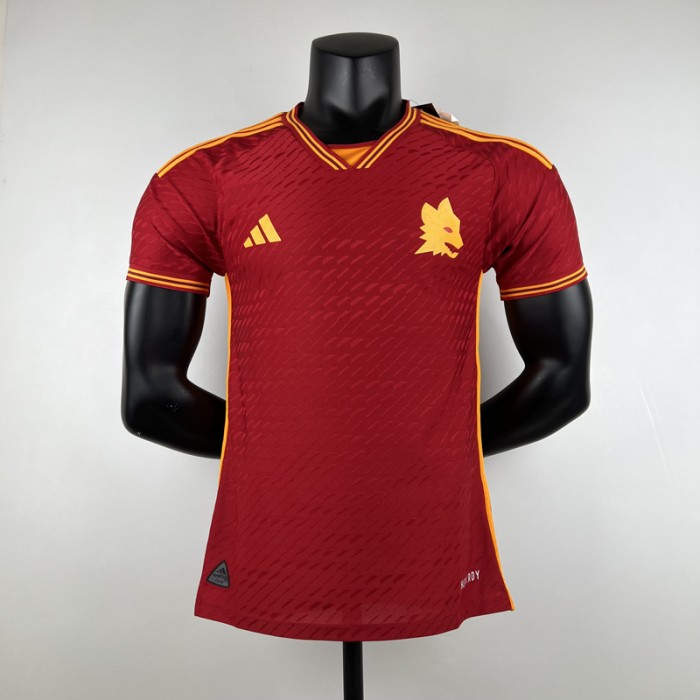 23/24 Rome Home Red Jersey Kit short sleeve (player version) (No Sponsors)-7462062