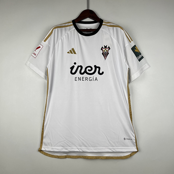 23/24 Albacete Home White Jersey version short sleeve-4905206