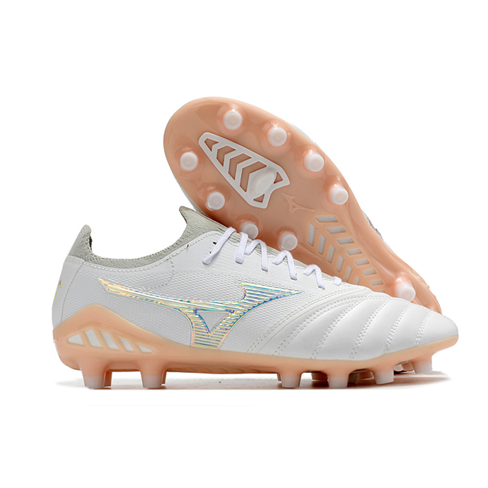MORELIA NEO III FG Soccer Shoes-White/Brown-381937