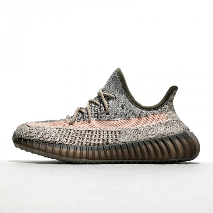 Yeezy Boost 350 V2“Ash Stone”Running Shoes-Gray/Pink-8513860