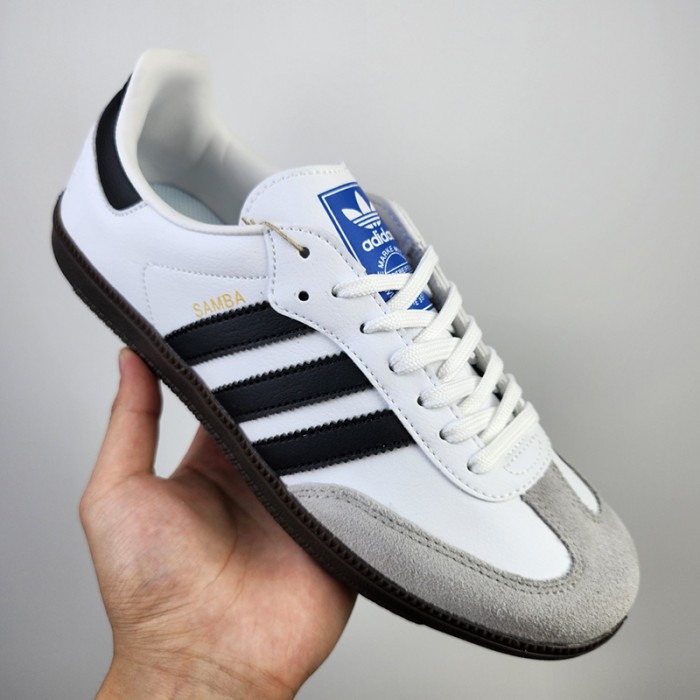 SAMBA Running Shoes-White/Black-6904731
