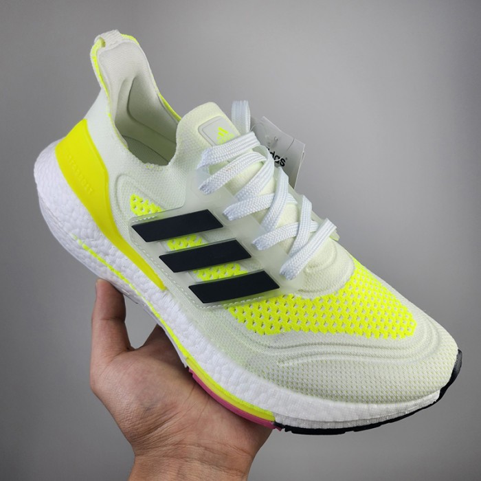 Uitra Boost 21 Running Shoes-White/Green-1610405
