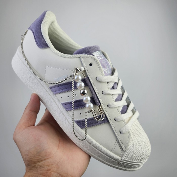 Superstar Running Shoes-White/Purple-5050587