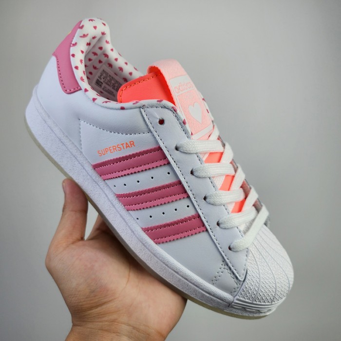 Superstar Running Shoes-White/Red-9235363