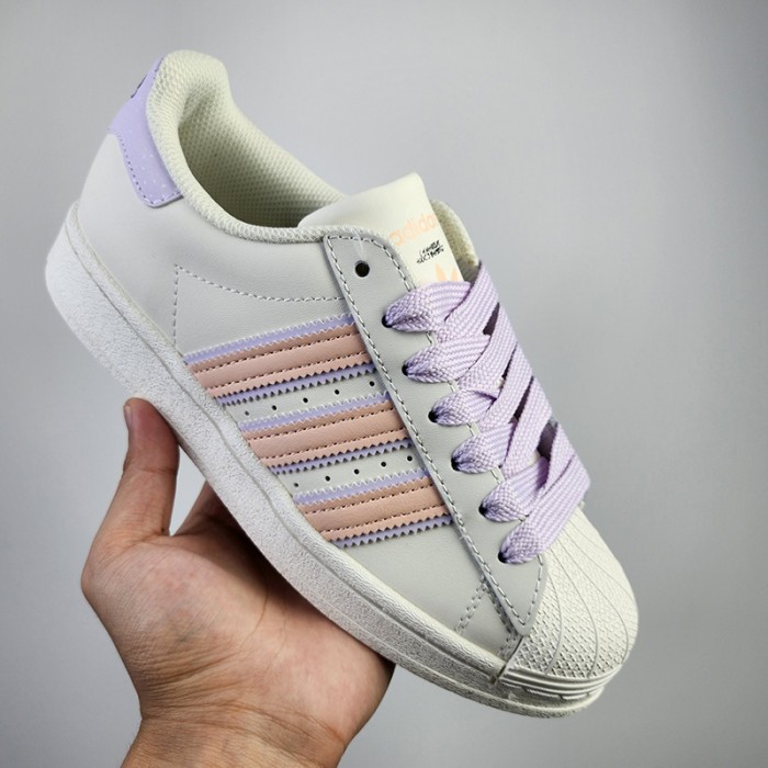 Superstar Running Shoes-White/Purple-8082171