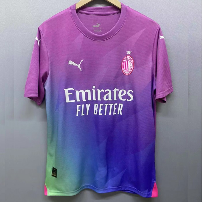 23/24 AC Milan Second away Purple Jersey version short sleeve-2631976