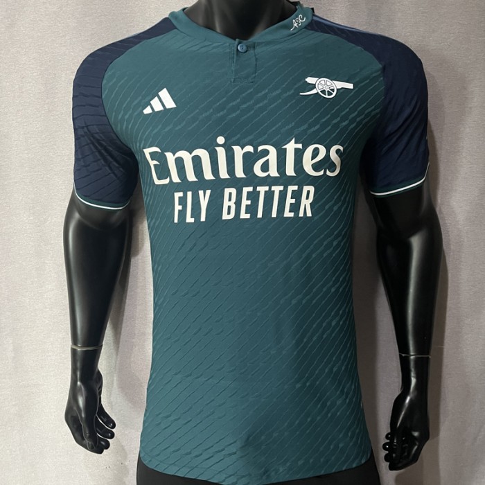 23/24 Arsenal Second Away Green Jersey Kit short sleeve (Player Version)-4102995