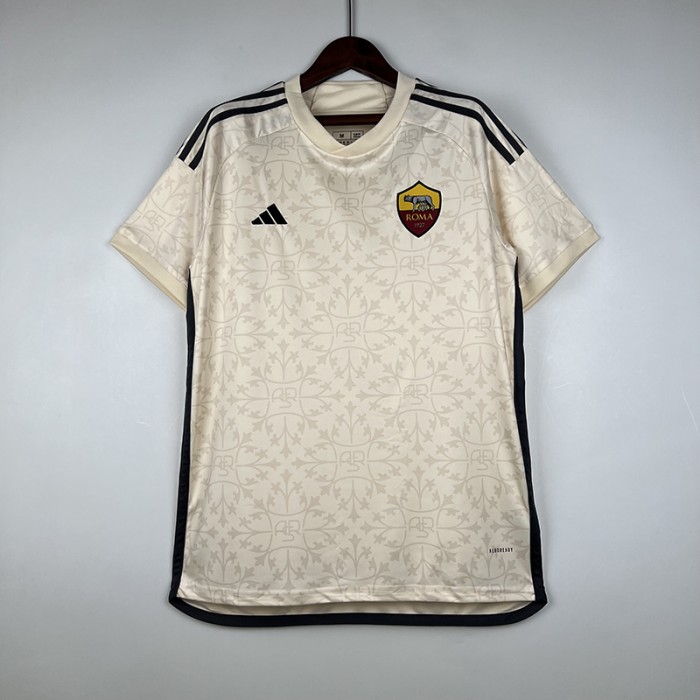 23/24 Roma Away Khaki Jersey Kit short sleeve-828120