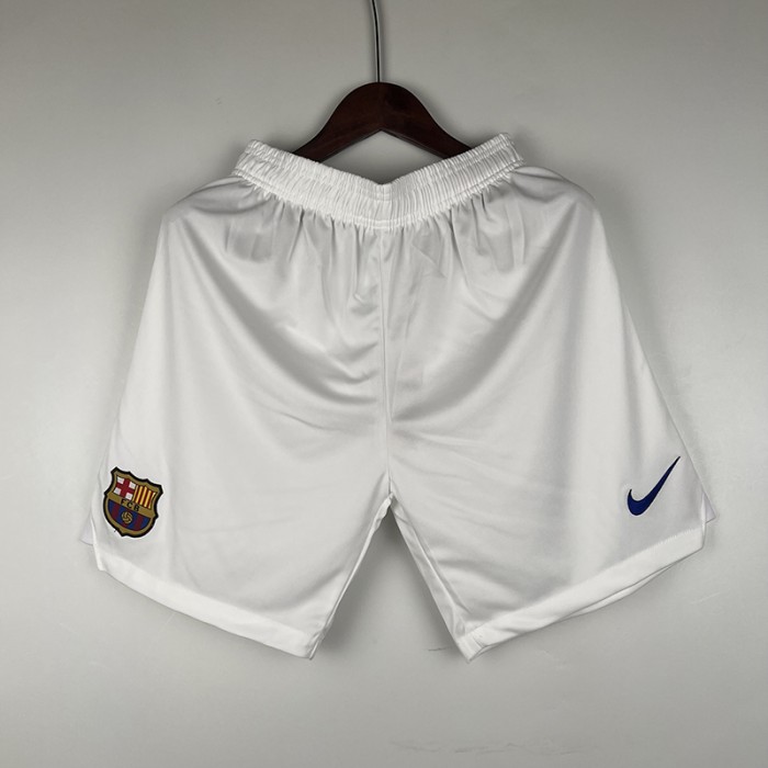 23/24 Barcelona Shorts White Shorts Jersey-2940532