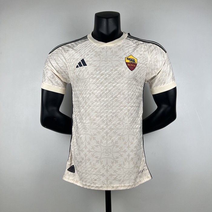 23/24 Roma Away Khaki Jersey Kit short sleeve (player version)-515584