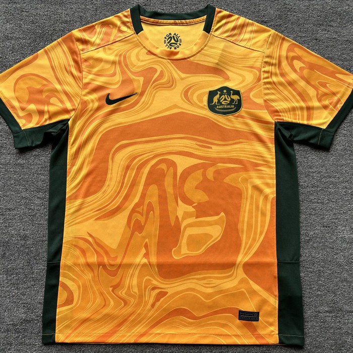 2023 Australia Home Orange Jersey Kit short sleeve-5320085